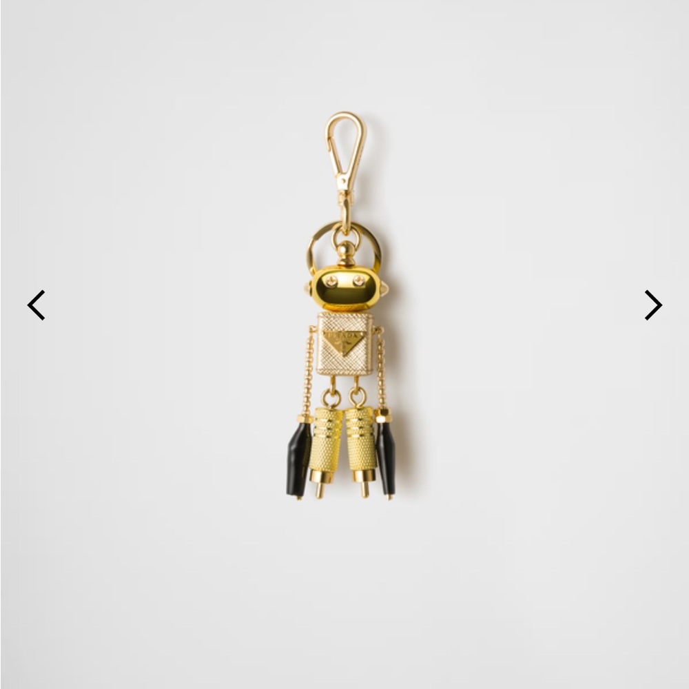 Gold and Black Keychain Accessory